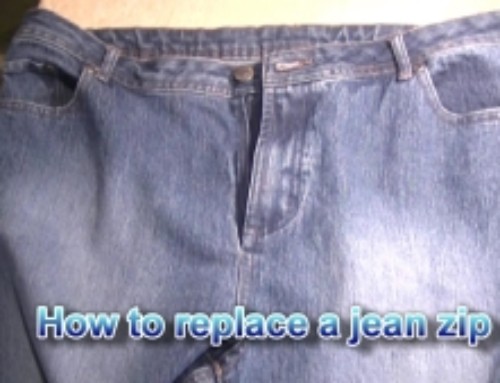How to replace a jean zip