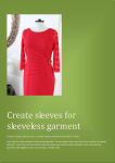 Front page Creating sleeve for sleeveless garment